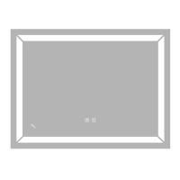 Зеркало Kubix MR-04-80/REVERSE/LED/Touch/Anti-fog/Димер/регулятор яркости/800x600 (ZX6054)